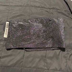 PINK Victoria's Secret Glittery Black Top